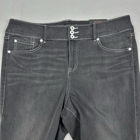 NEW Torrid Super Soft Gray High Rise Stretch Crop Jegging Plus Size 20 - Picture 3 of 11